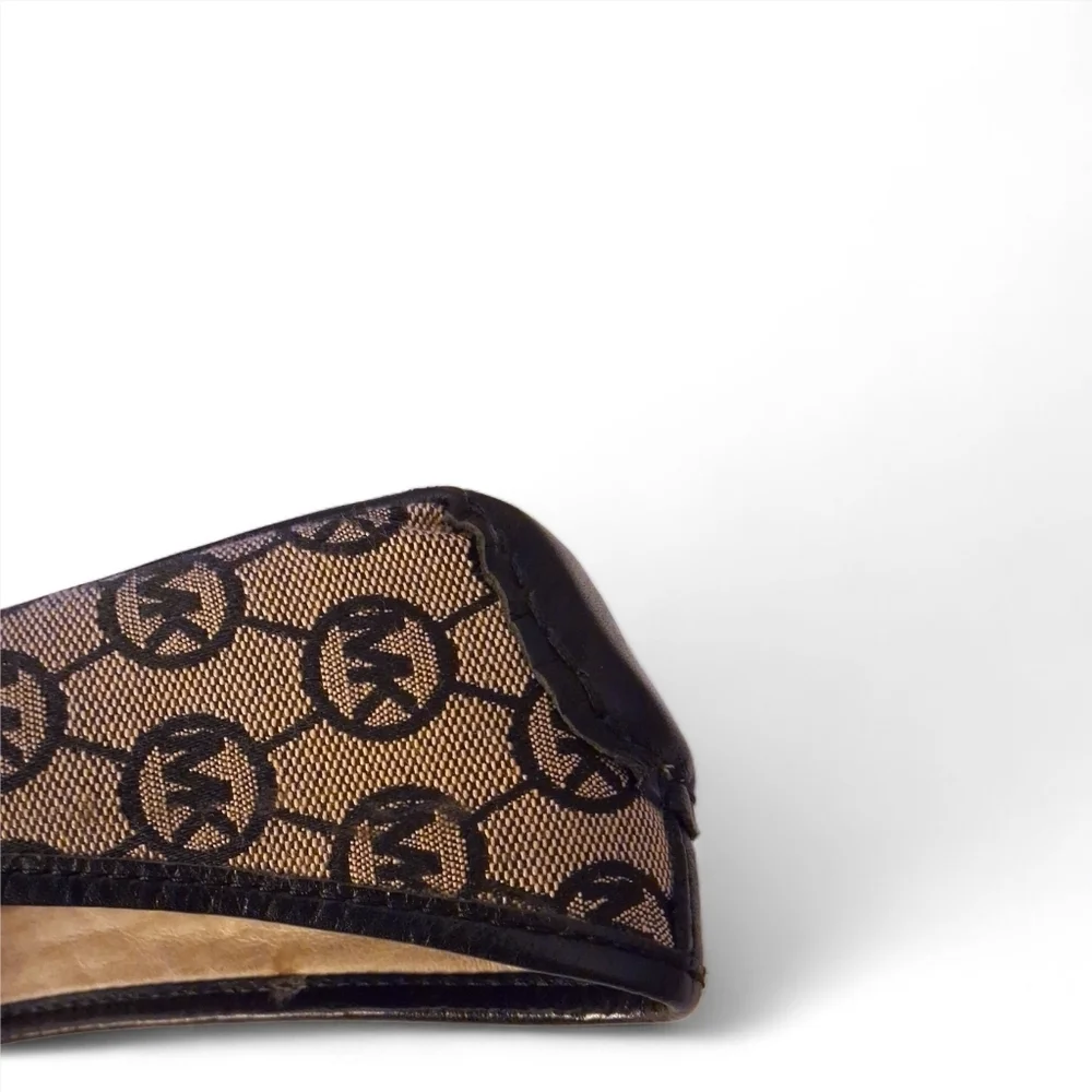 Michael Kors Fulton Moc Flats Monogram Jacquard Logo Loafers w/ Box - Picture 10 of 14